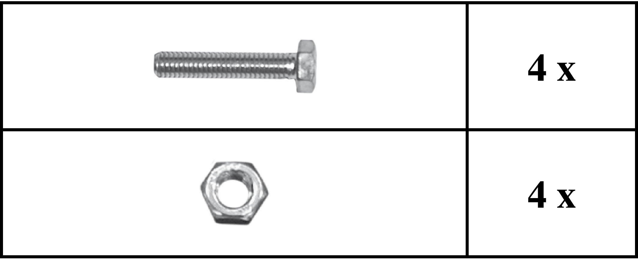 Schraubenset zu Stabilisierungs Set