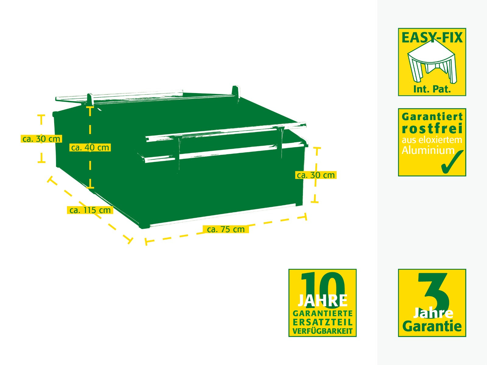 Thermo-Frühbeet Easy-Fix 120/80